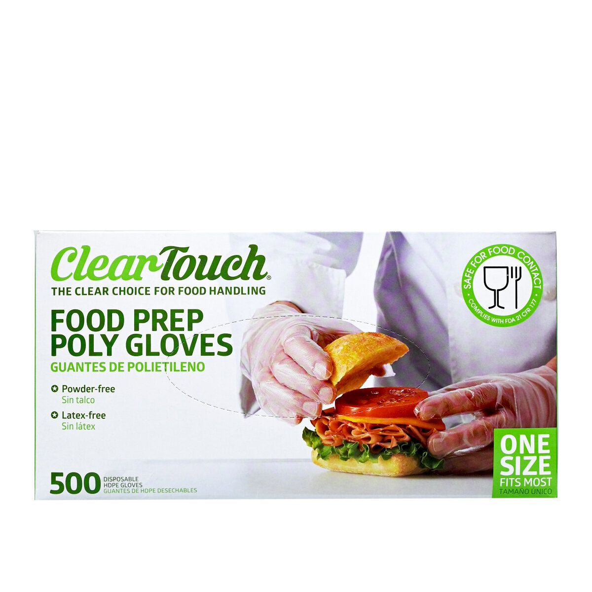 其他品牌 - ClearTouch - 處理食品即棄手套 (符合美國 FDA) 500 隻 (食品準備) (平行進口)