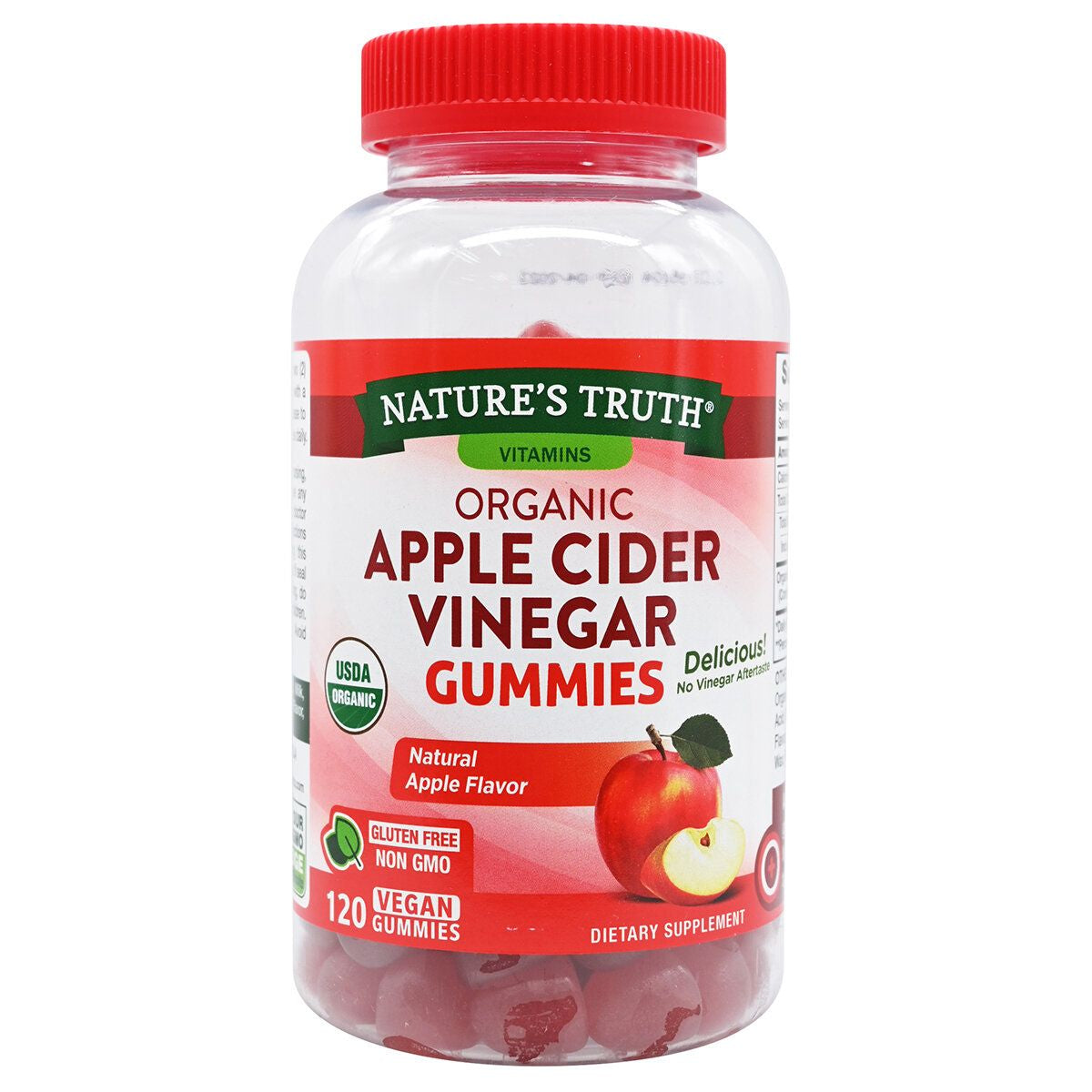NATURE'S TRUTH - ® - 有機蘋果醋軟糖(120 粒軟糖)此日期或之前食用：2026年9月(平行進口) (14822)